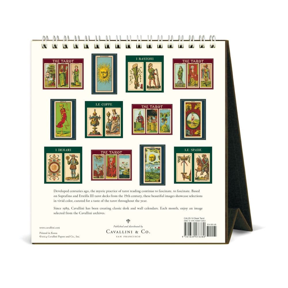 Tarot 2025 Easel Desk Calendar Second Alternate Image width="1000" height="1000"