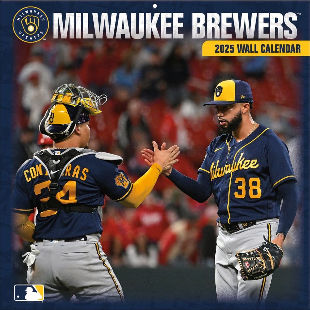 MLB Milwaukee Brewers 2025 Wall Calendar