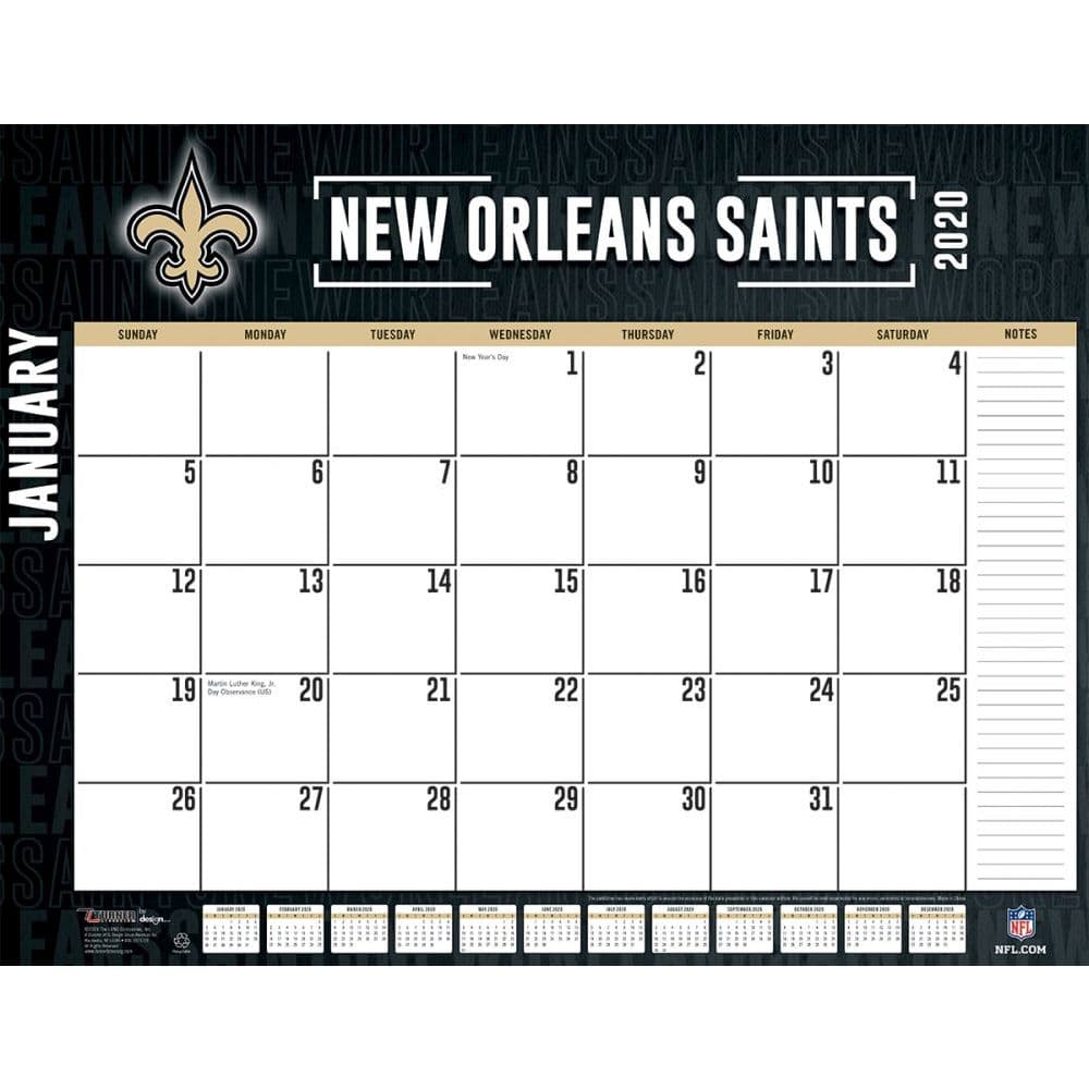 New Orleans Saints Desk Pad