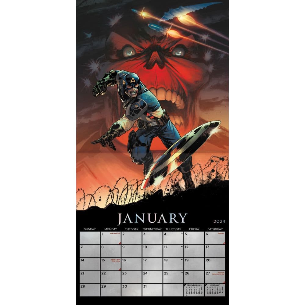 Marvel Infinity Saga Collectors Edition 2024 Wall Calendar Alternate Image 2