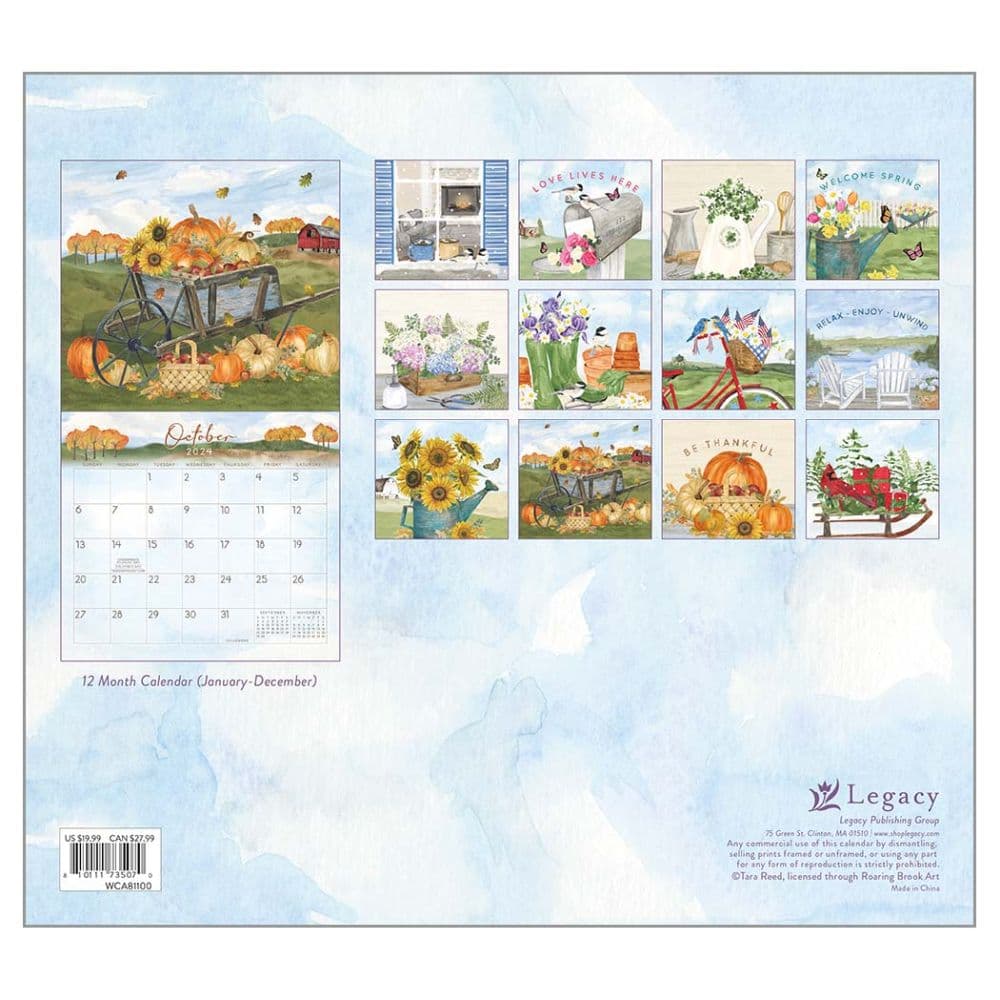 Year In Bloom 2024 Wall Calendar