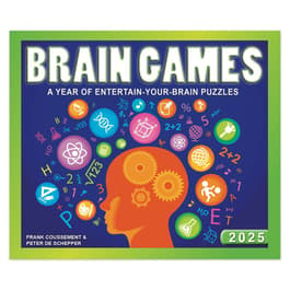 Brain Game 2025 Desk Calendar