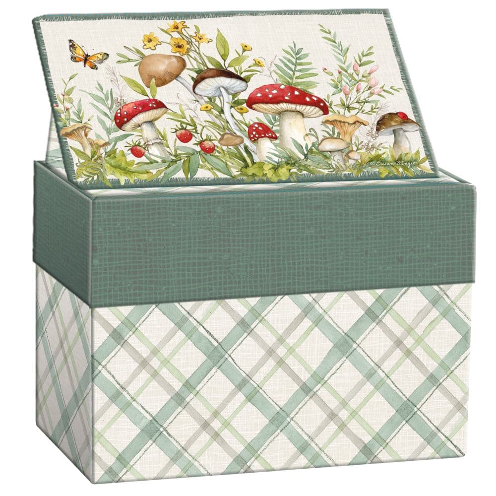 image Woodland Mushrooms Recipe Card Box_Main Image