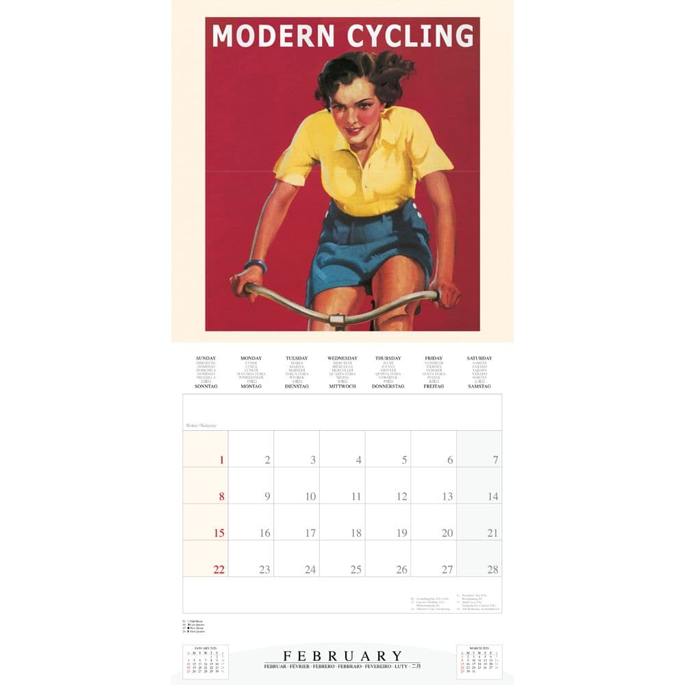 Cycling Through History 2026 Wall Calendar Third Alternate Image