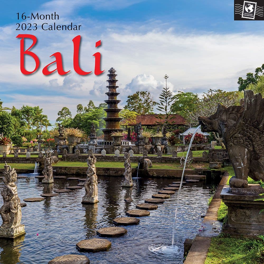The Gifted Stationery Co Ltd Bali 2023 Wall Calendar