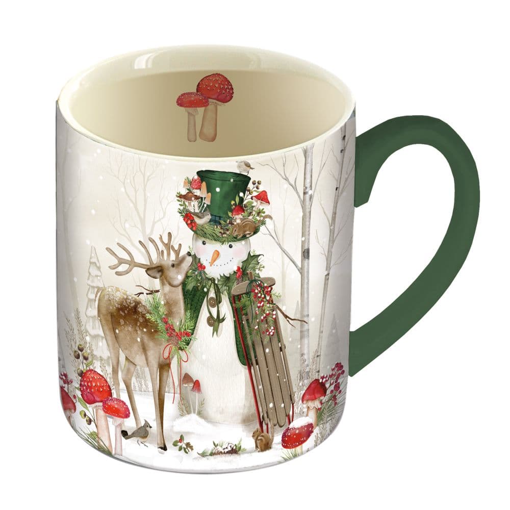 Woodland Snowman Coffee Mug Main Product Image