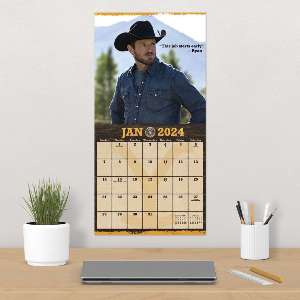 Yellowstone Boys 2024 Wall Calendar