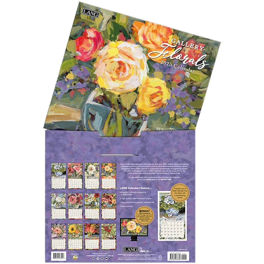 Gallery Florals 2025 Wall Calendar 