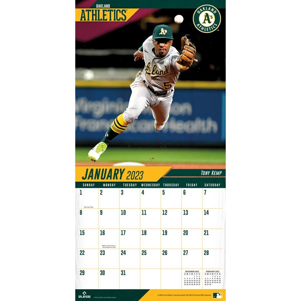 mlb-oakland-athletics-2023-wall-calendar-calendars