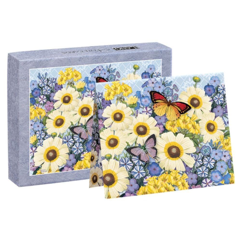 Botanical Gardens Blue 4" X 5" Blank Note Cards by Barbara Anderson Alternate Image 2