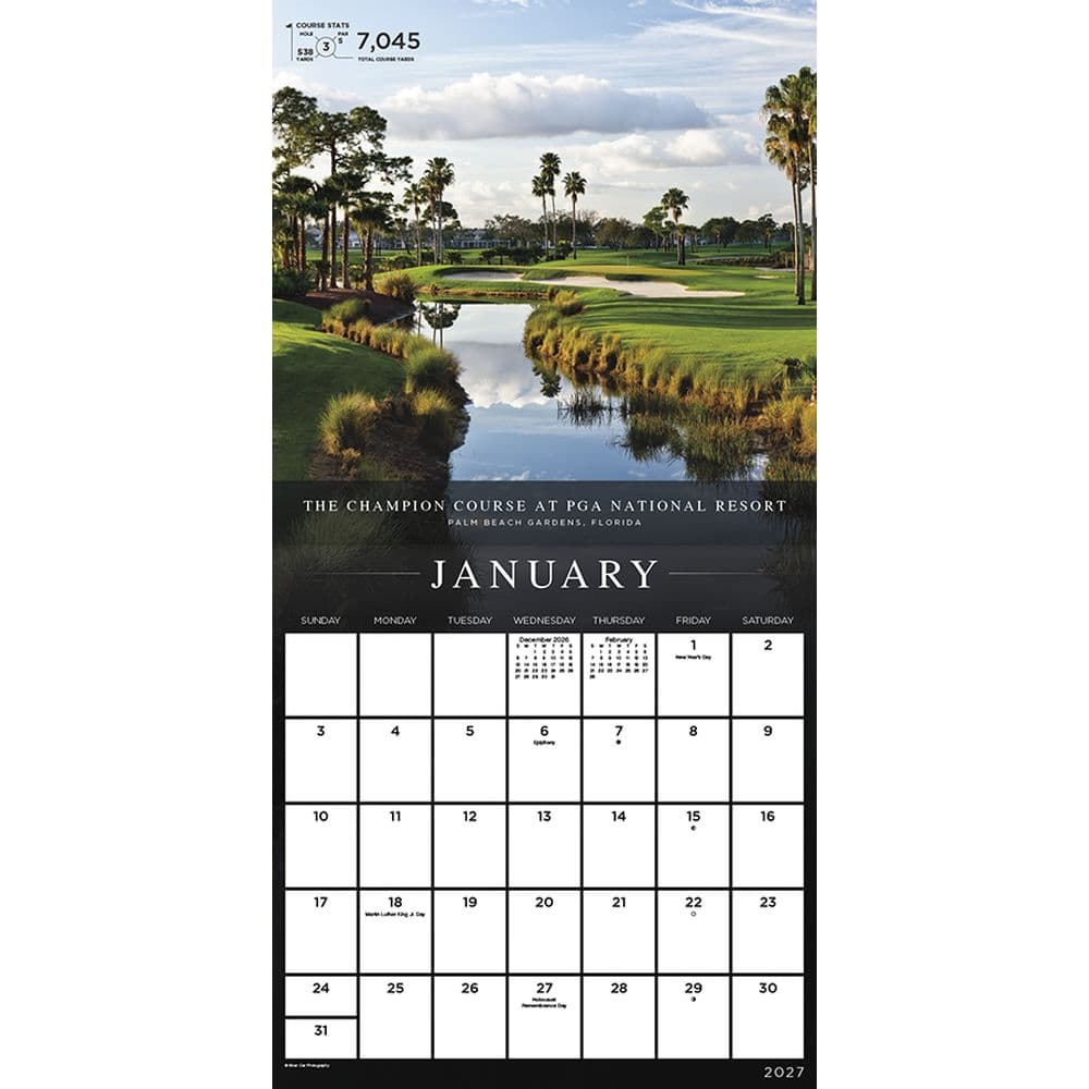 Sports Illustrated Golf Courses 2027 Wall Calendar Second Alternate Image