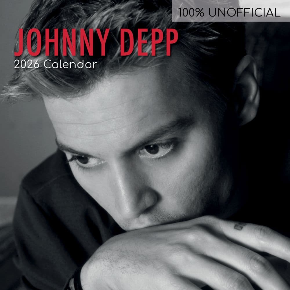 Johnny Depp 2026 Wall Calendar Main Image