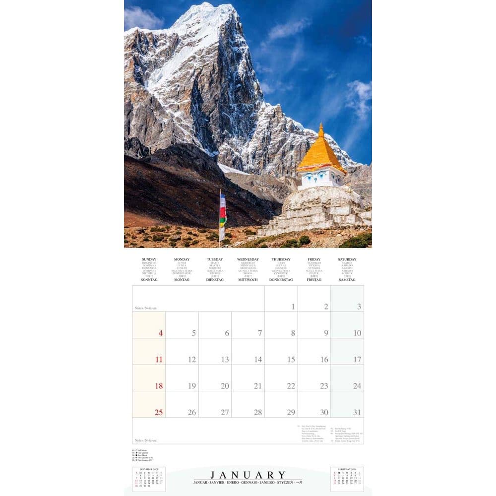 Himalaya 2026 Wall Calendar Second Alternate Image