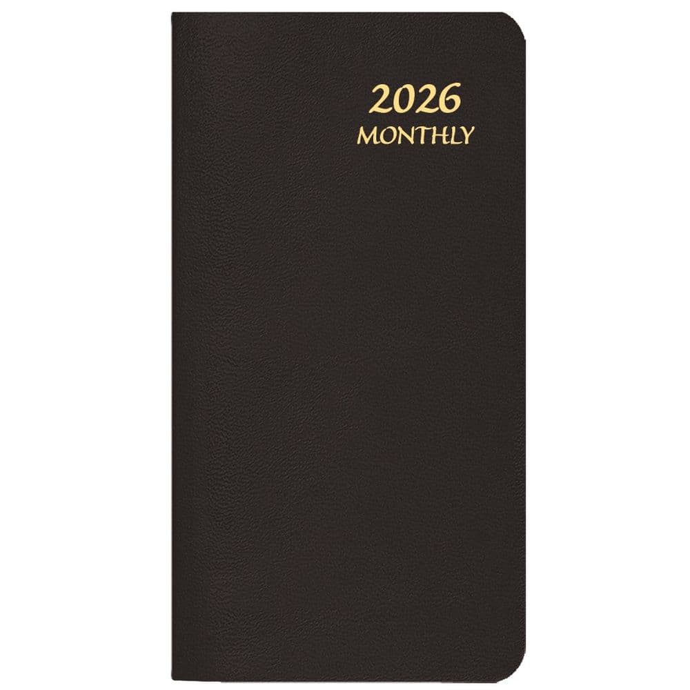 Black Monthly 2026 Pocket Planner Main Product Image