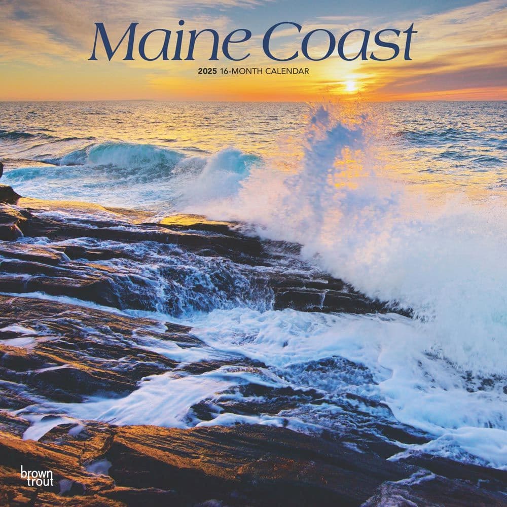 Maine Coast 2025 Wall Calendar  Main Image