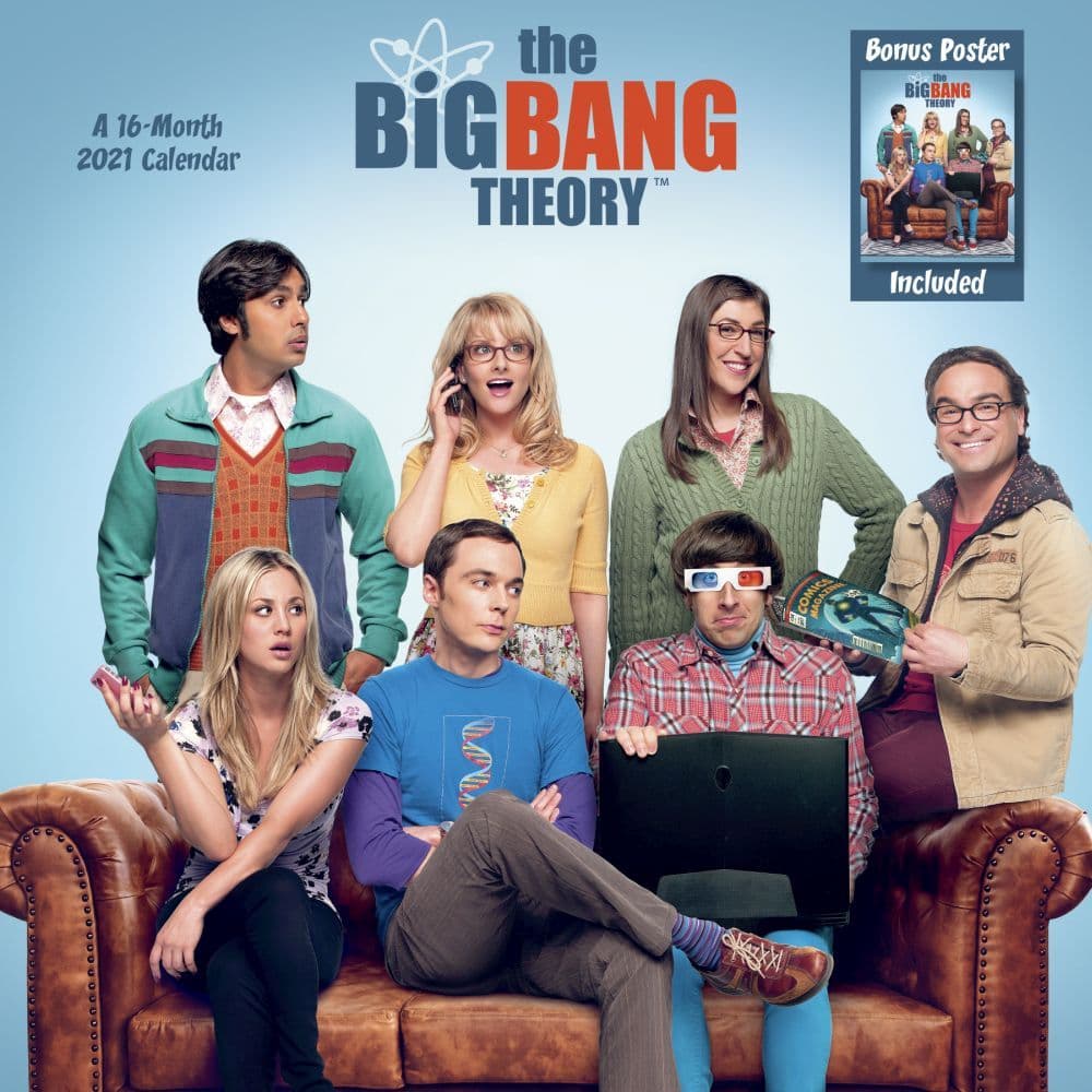 2021 Big Bang Theory Exclusive Wall Calendar wPoster