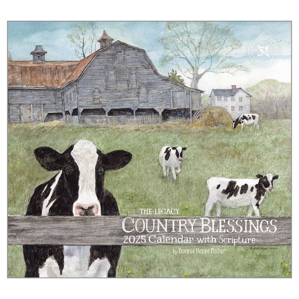 Country Blessings by Bonnie Heppe Fisher 2025 Wall Calendar