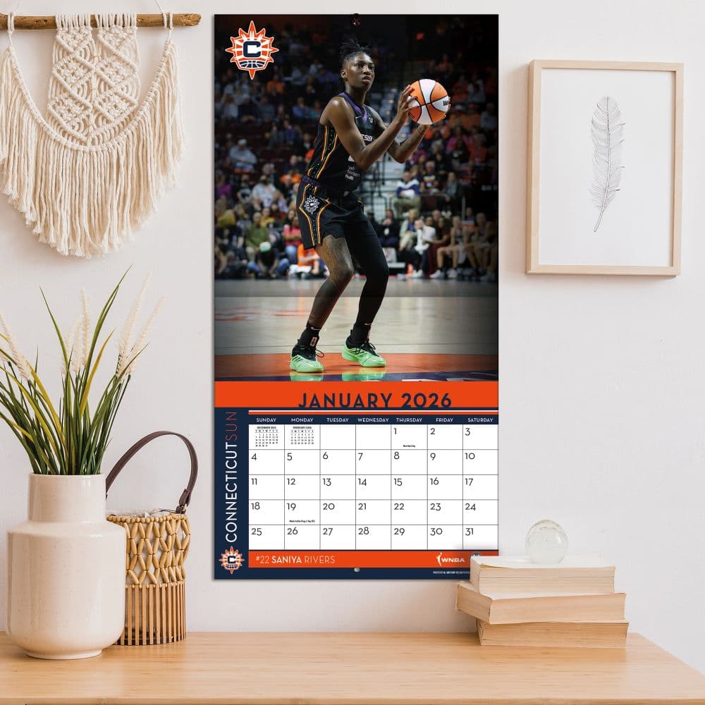 WNBA Connecticut Sun 2026 Wall Calendar Fifth Alternate Image