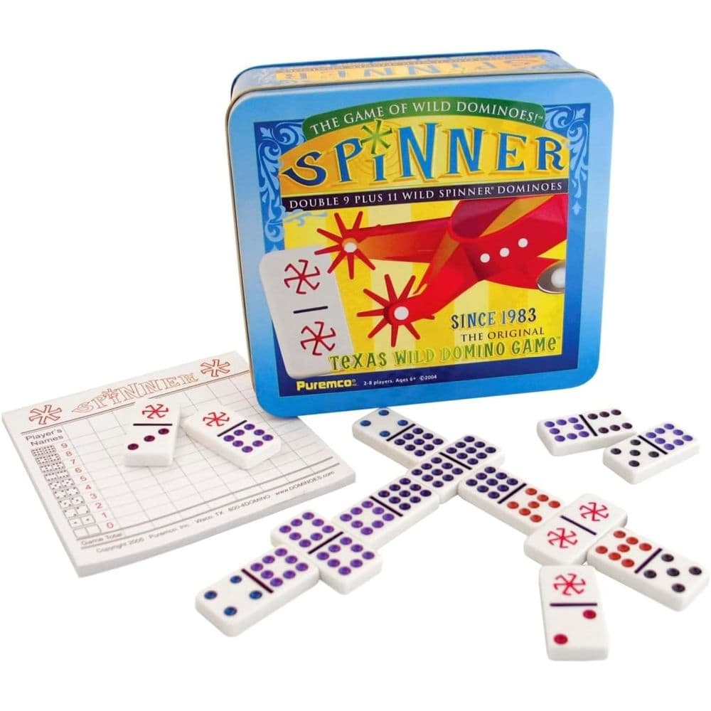 image Spinner Tin Case Dominoes Main Product Image
