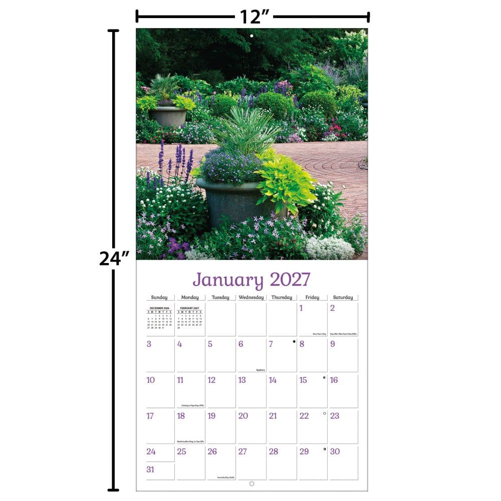 Gardens 2027 Wall Calendar Fourth Alternate Image