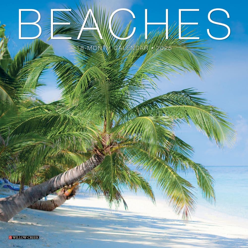 Beaches 2025 Mini Wall Calendar