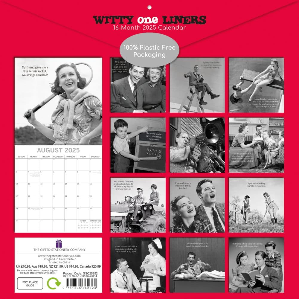 Witty One Liners 2025 Wall Calendar First Alternate Image width=&quot;1000&quot; height=&quot;1000&quot;