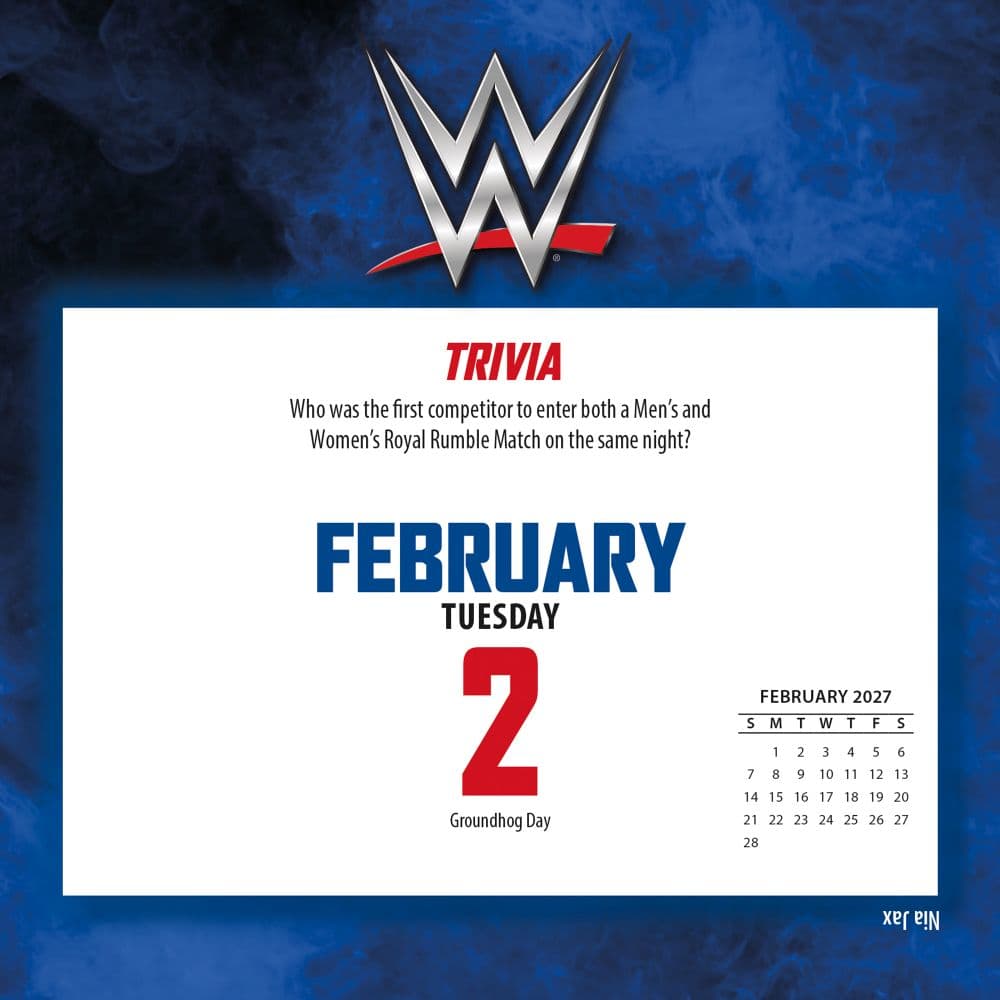WWE 2027 Desk Calendar Third Alternate Image