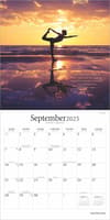 image Yoga Silhouettes Brush Dance 2025 Wall Calendar September