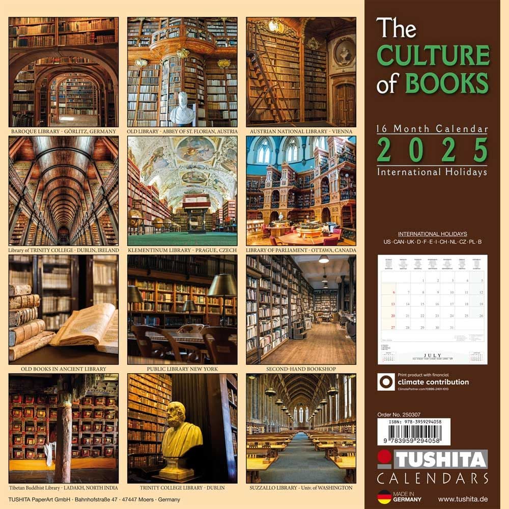 Culture Of Books 2025 Wall Calendar First Alternate Image width=&quot;1000&quot; height=&quot;1000&quot;