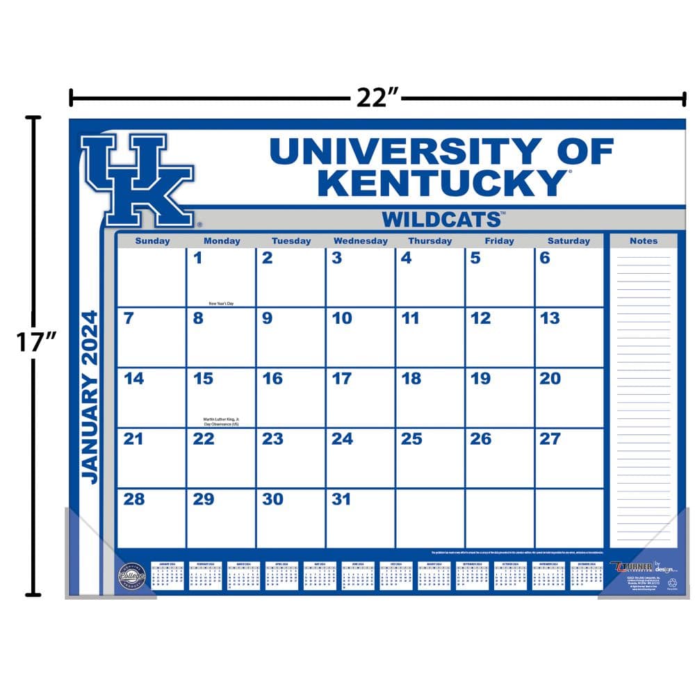 Kentucky Wildcats 2024 Desk Pad Fourth Alternate Image width=&quot;1000&quot; height=&quot;1000&quot;