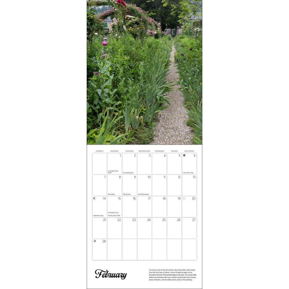 Monets Passion 2027 Mini Wall Calendar by Elizabeth Murray Third Alternate Image