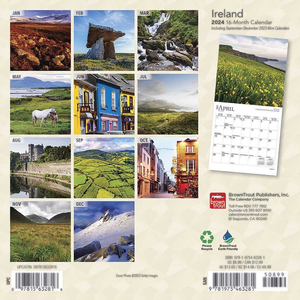 Ireland 2024 Mini Wall Calendar First Alternate Image width=&quot;1000&quot; height=&quot;1000&quot;