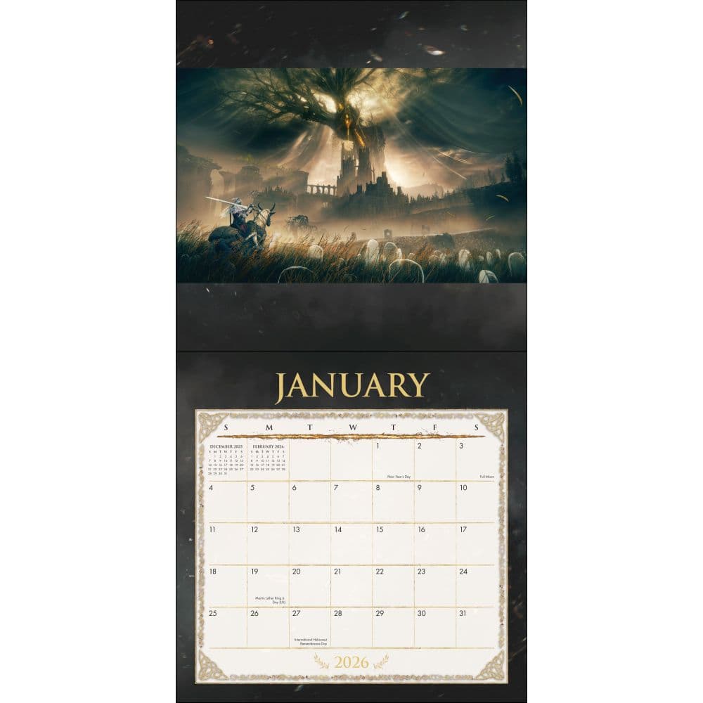Elden Ring 2026 Wall Calendar Second Alternate Image