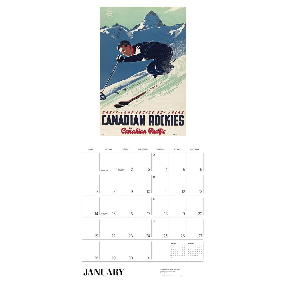 Canadian Travel Posters 2024 Poster Wall Calendar_ALT2