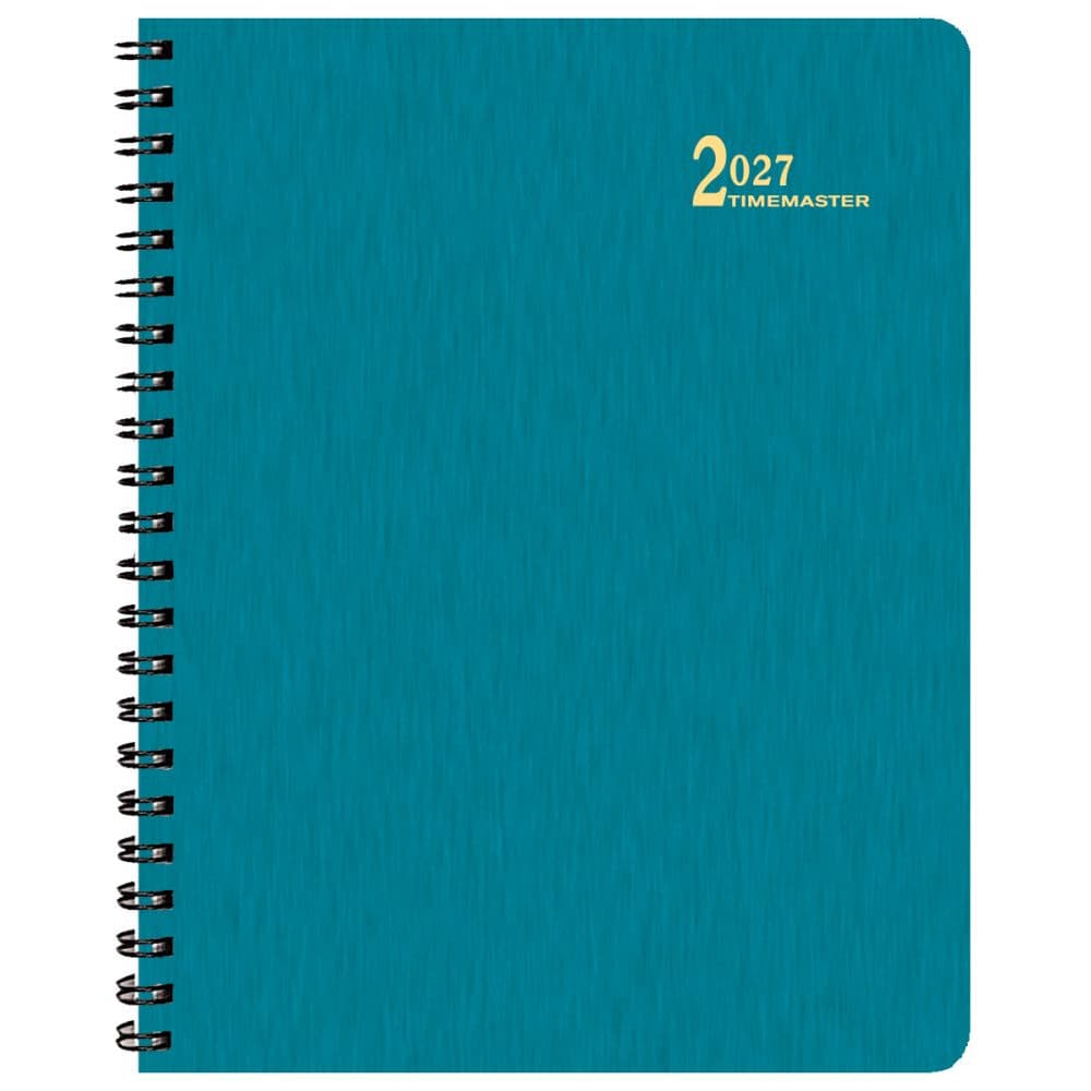 Turquoise Shimmer Medium Time Master 2027 Planner Main Product Image