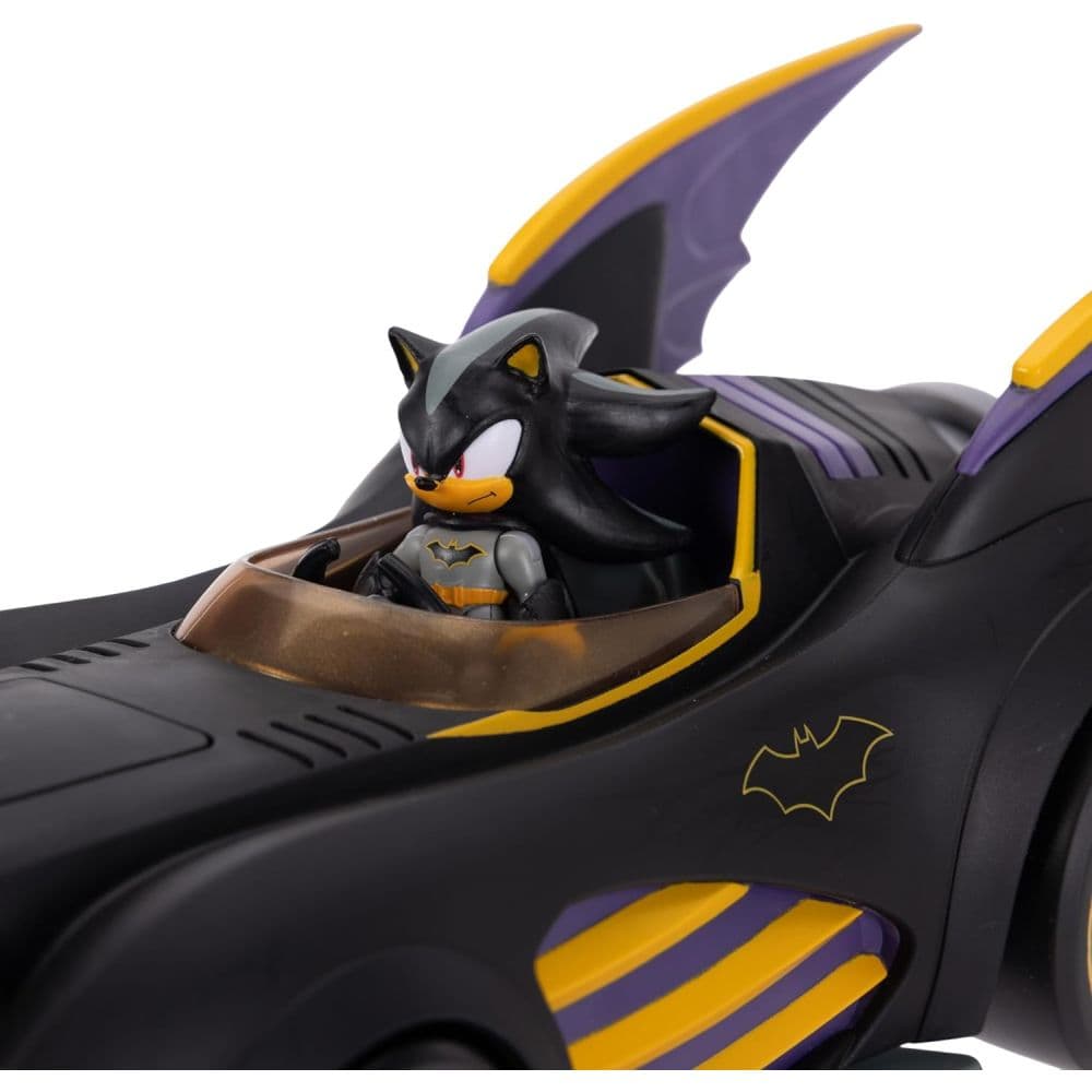 DC x Sonic the Hedgehog Shadow Batman with Batmobile Second Alternate Image