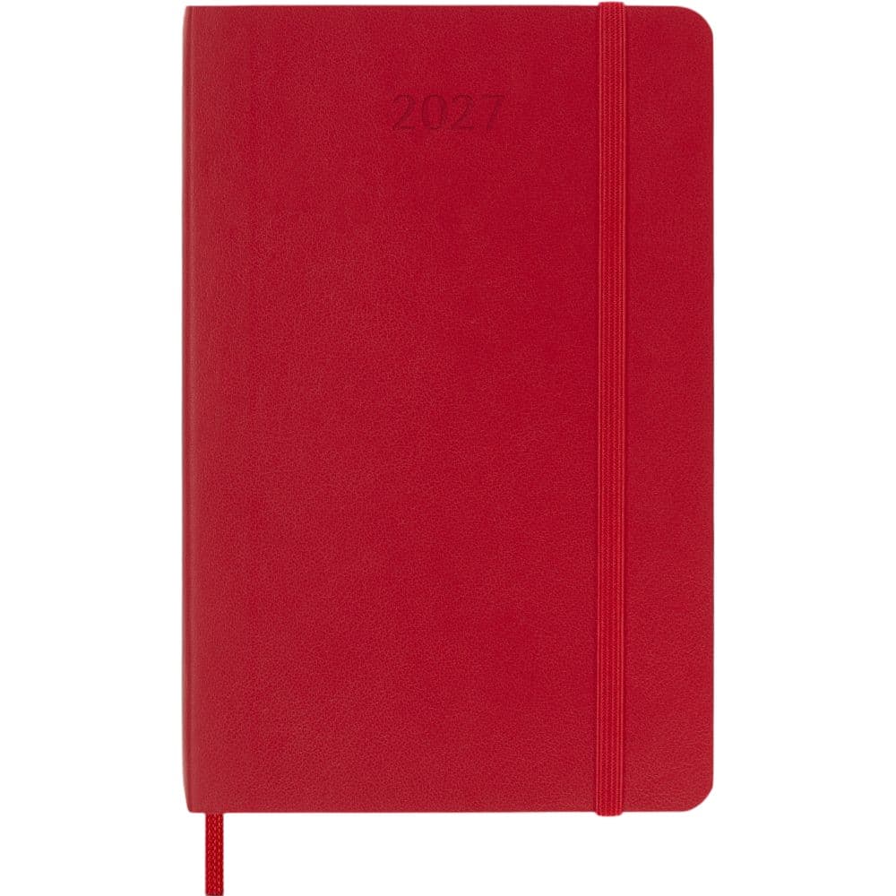 Moleskine Scarlet Red Pocket Soft Cover 2027 Weekly Planner First Alternate Image