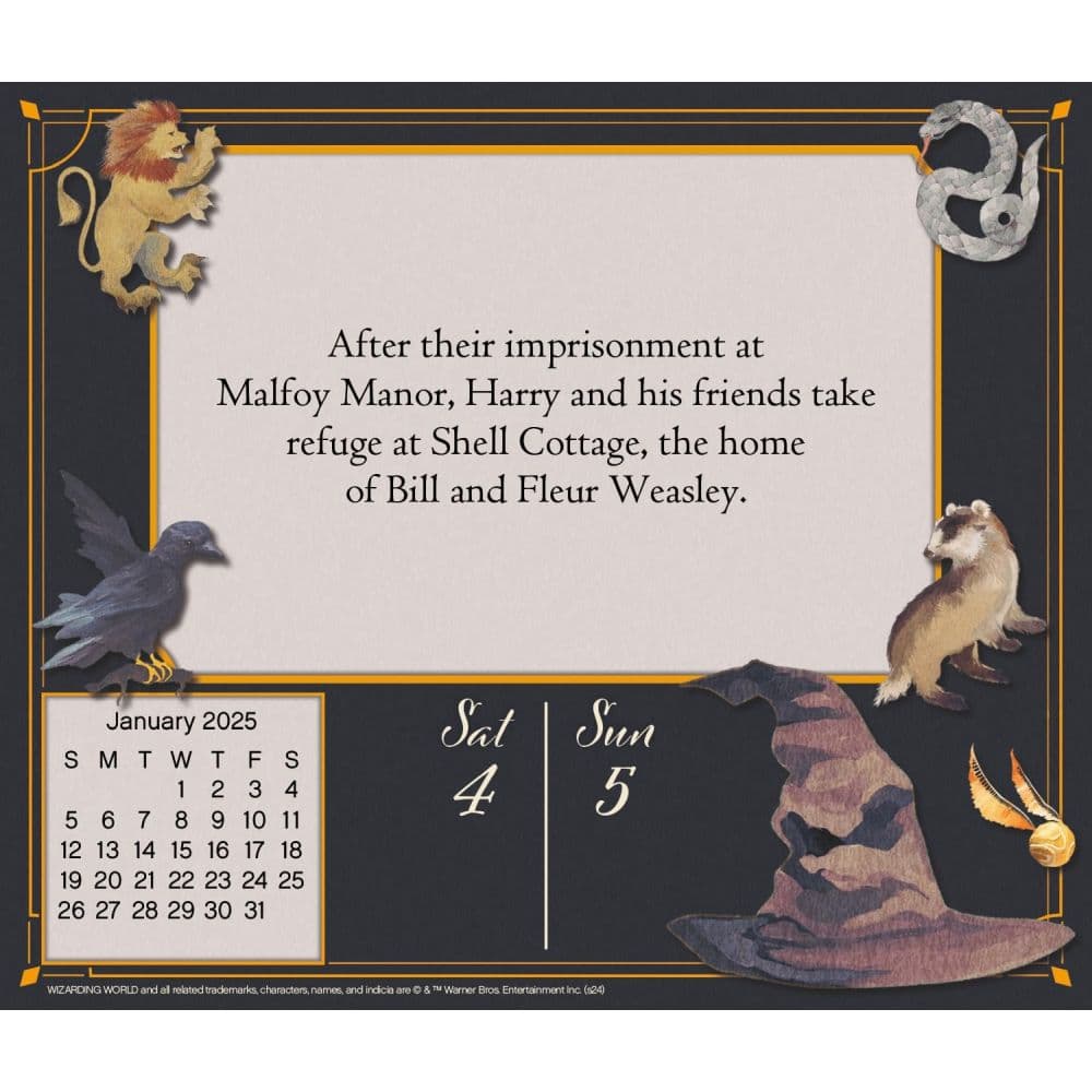 Harry Potter 2025 Desk Calendar Fifth Alternate Image