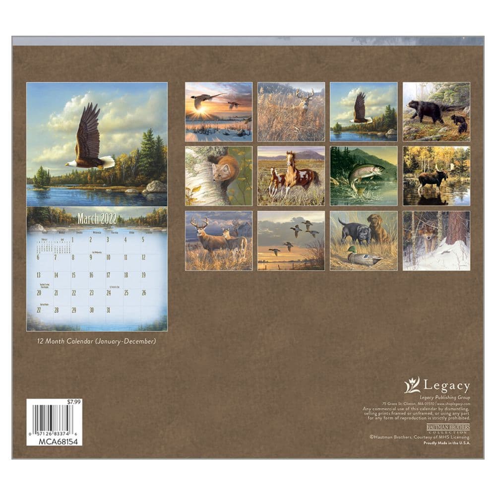 The Legacy Wildlife 2022 Mini Wall Calendar - Calendars.com
