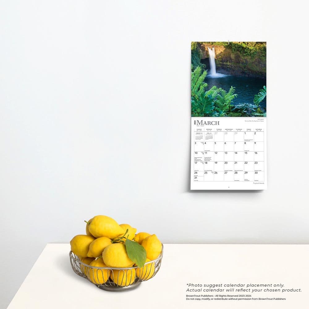 Tropical Islands 2024 Mini Wall Calendar