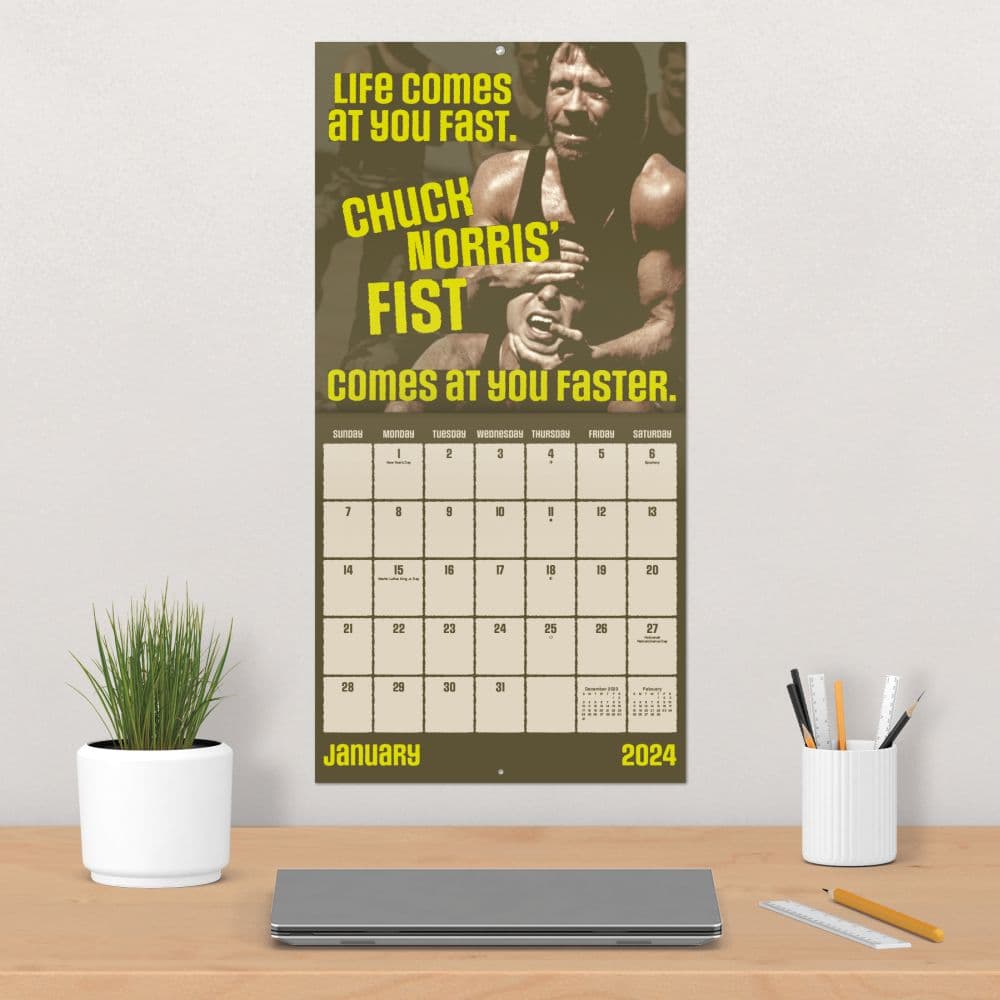 Chuck Norris 2024 Wall Calendar - Calendars.com