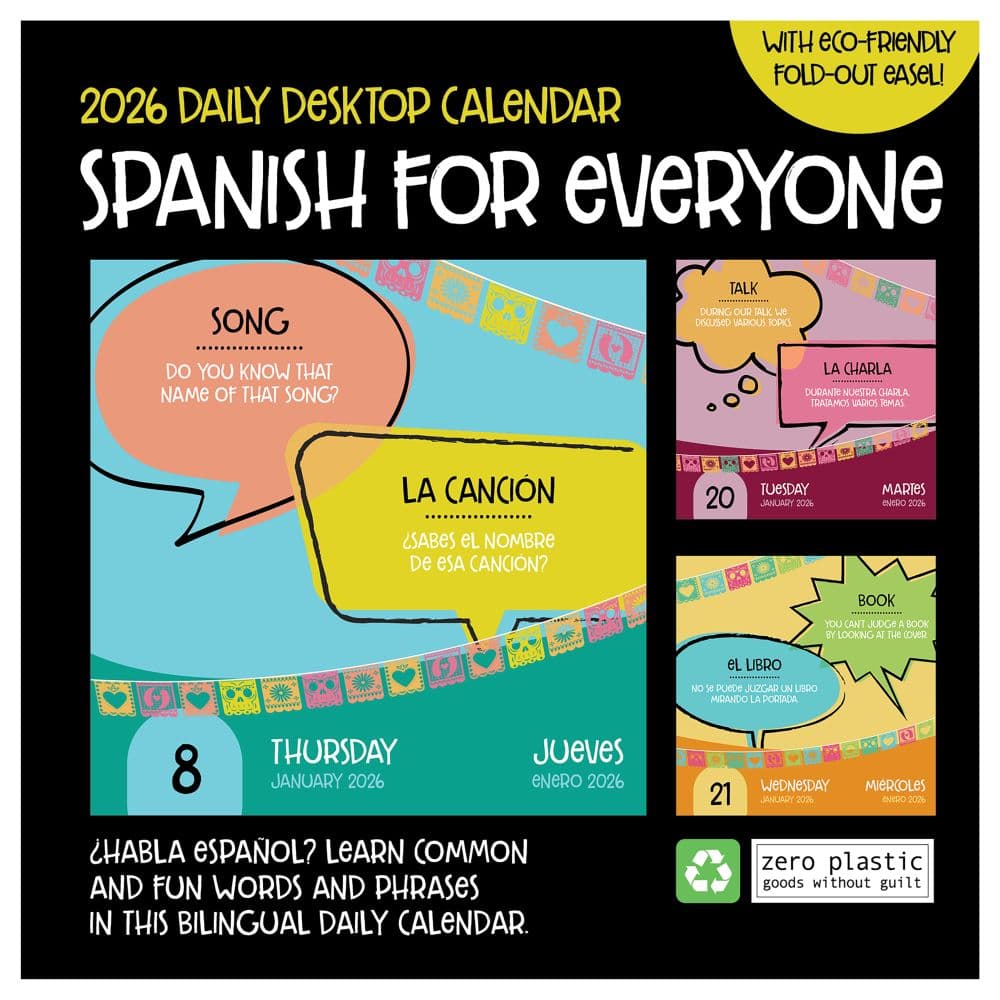 Spanish Words 2026 Desk Calendar First Alternate Image