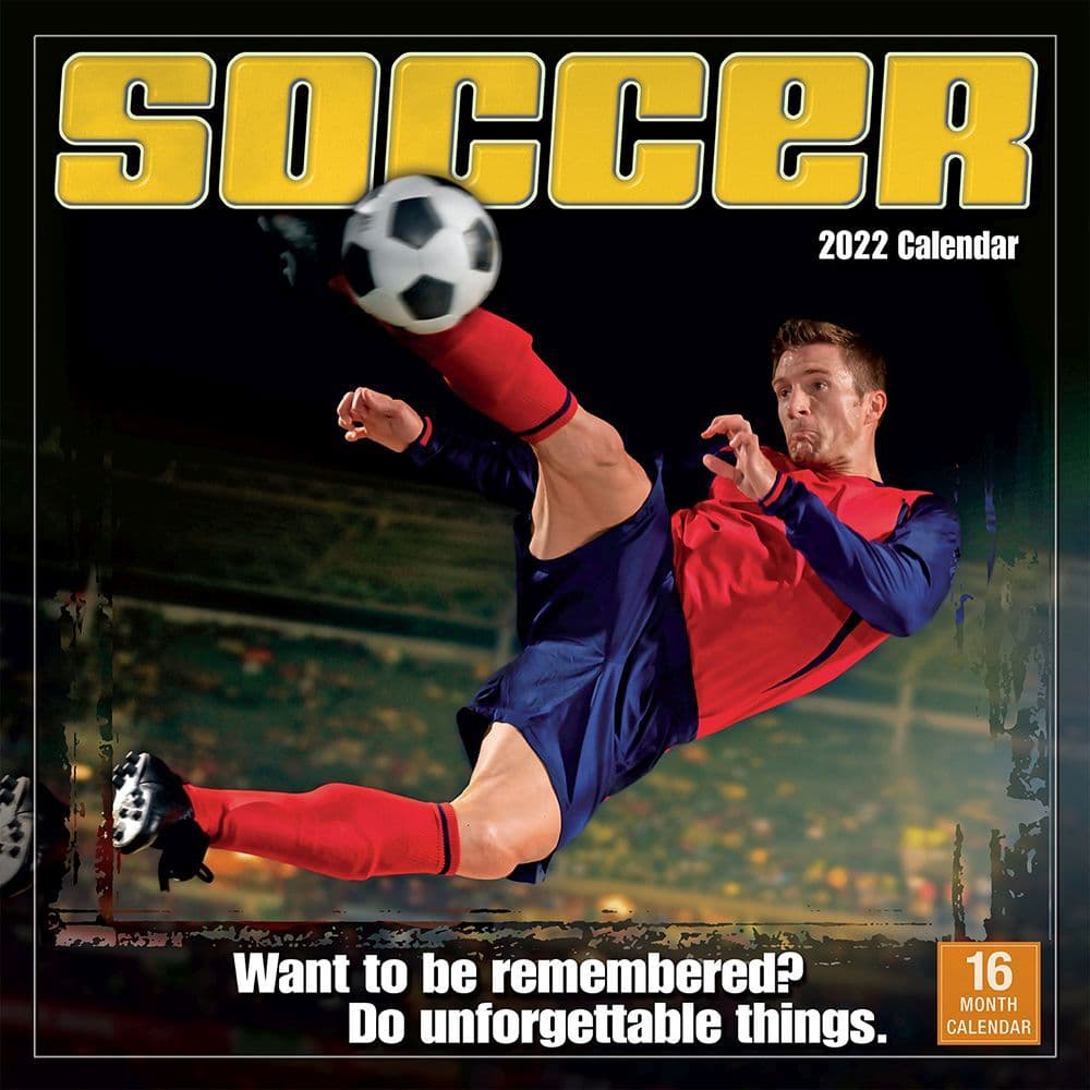 Soccer 2022 Wall Calendar - Calendars.com