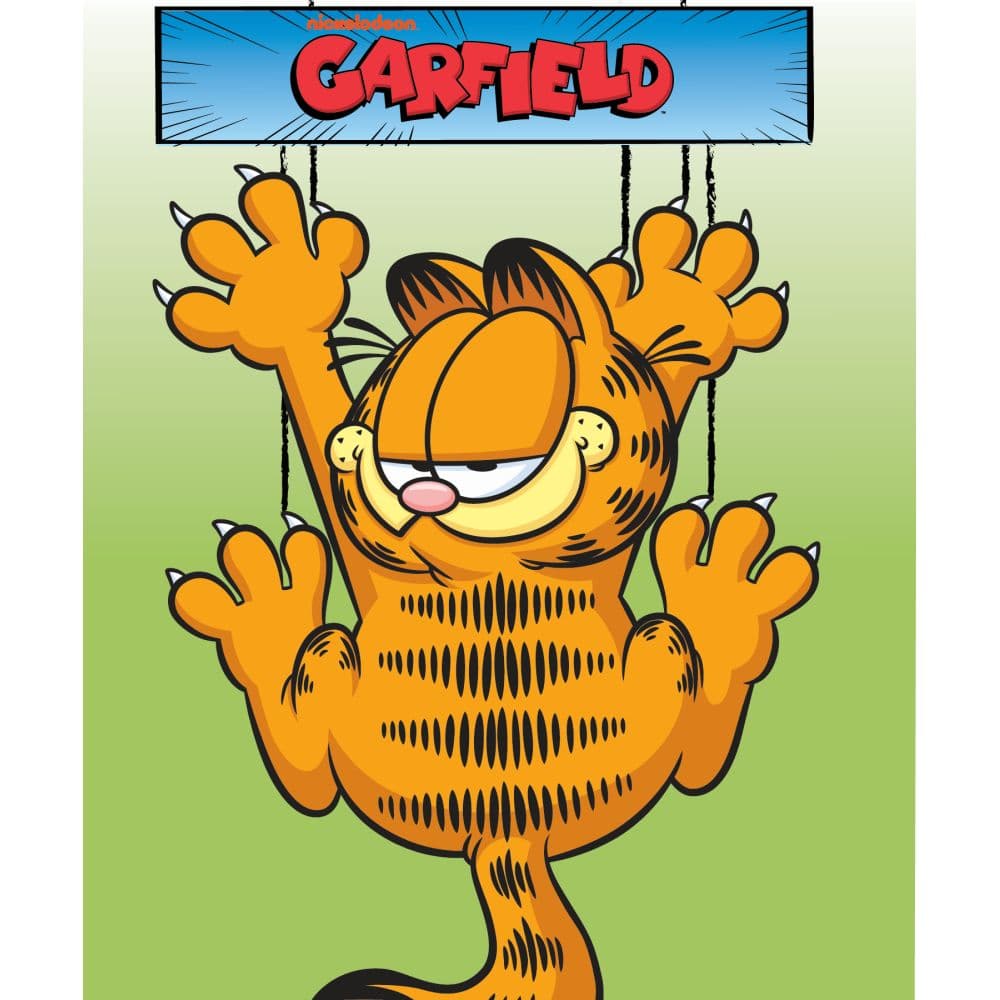 Garfield Hanging On Fleece Throw Main Product Image