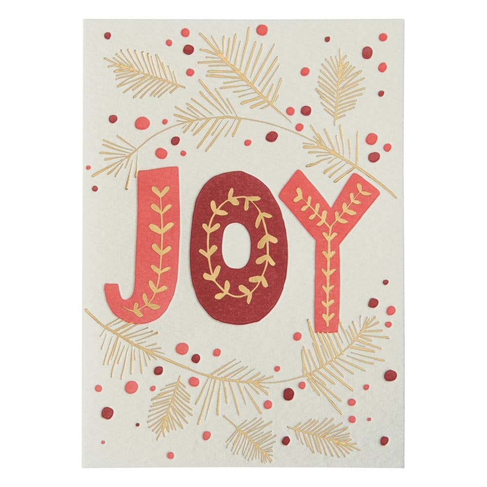 Joy Lettering Christmas Card First Alternate Image width="1000" height="1000"