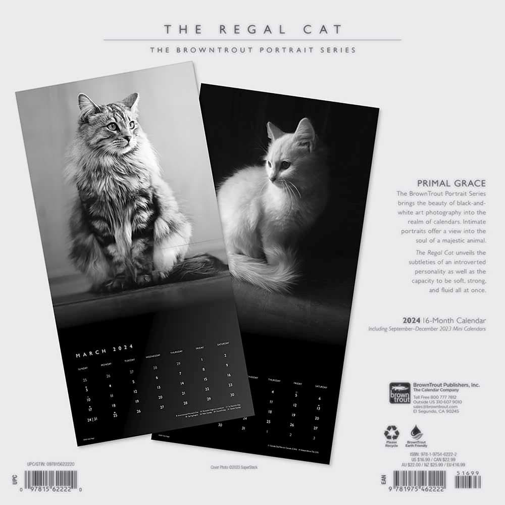 Cat Regal Portrait Series 2024 Wall Calendar First Alternate Image width=&quot;1000&quot; height=&quot;1000&quot;