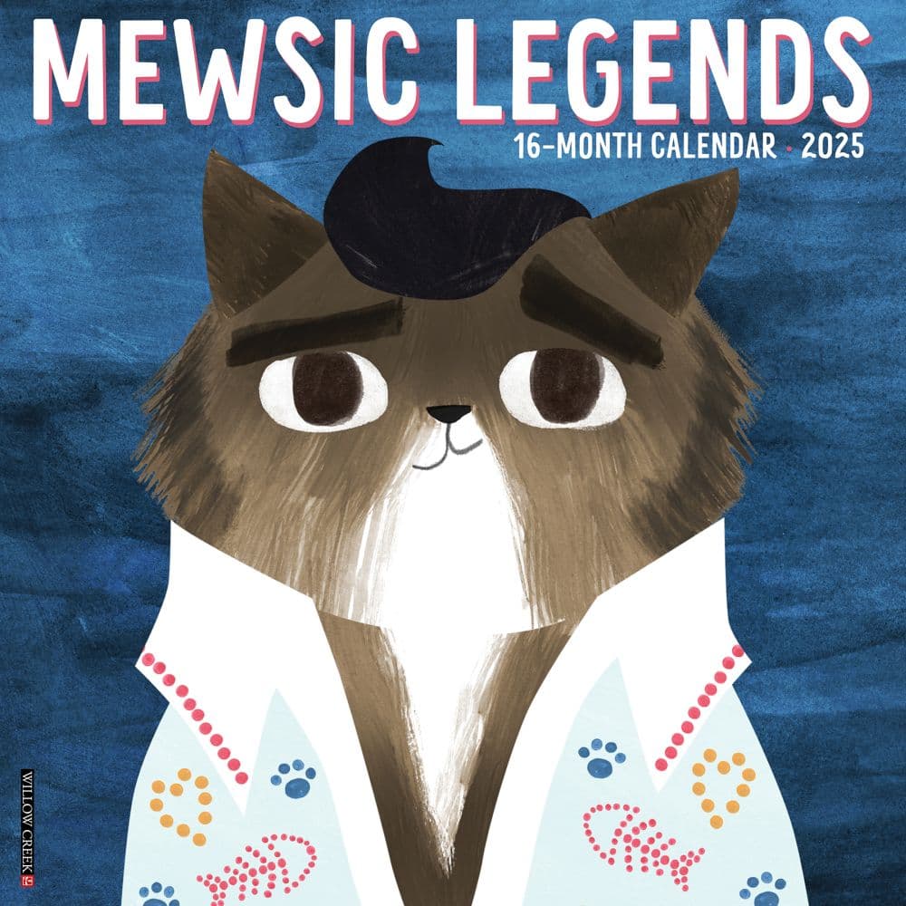 image Mewsic Legends 2025 Wall Calendar Main Image