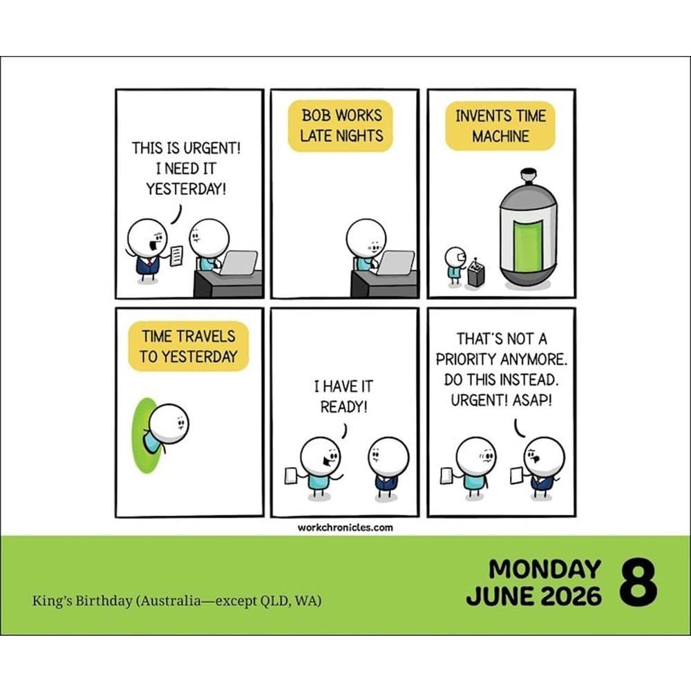 Work Chronicles 2026 Desk Calendar Fourth Alternate Image