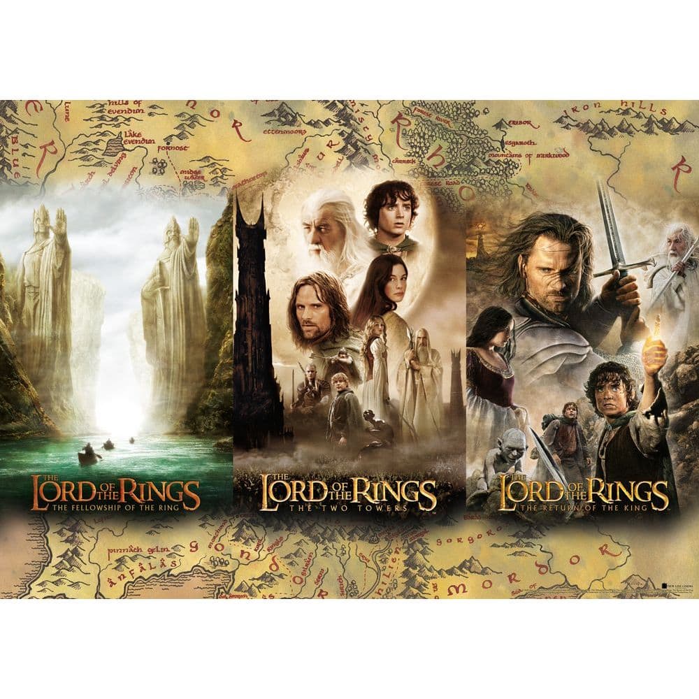 Lord of the Rings Triptych 1000pc Puzzle Alternate Image 2