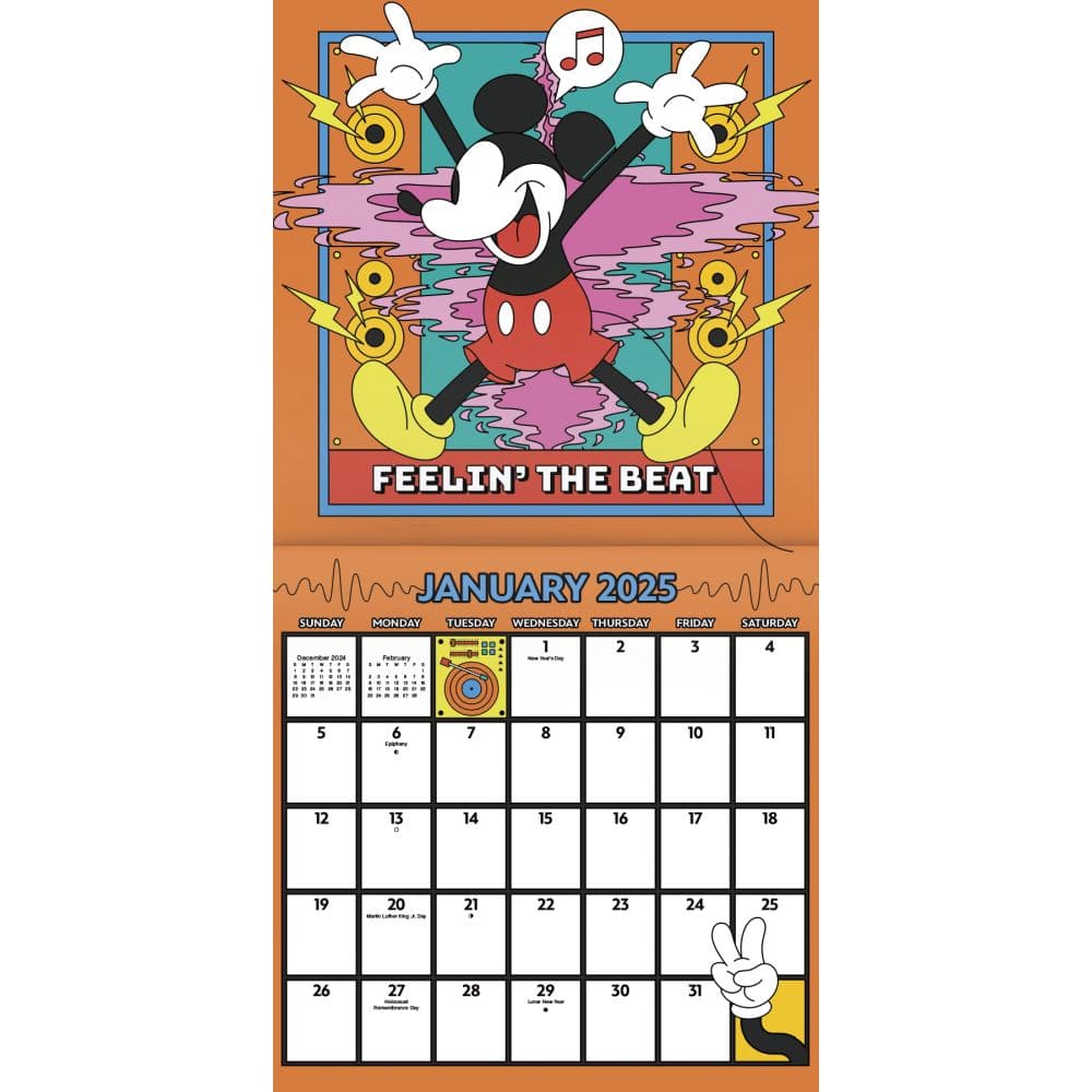 Mickey Mouse 2025 Wall Calendar